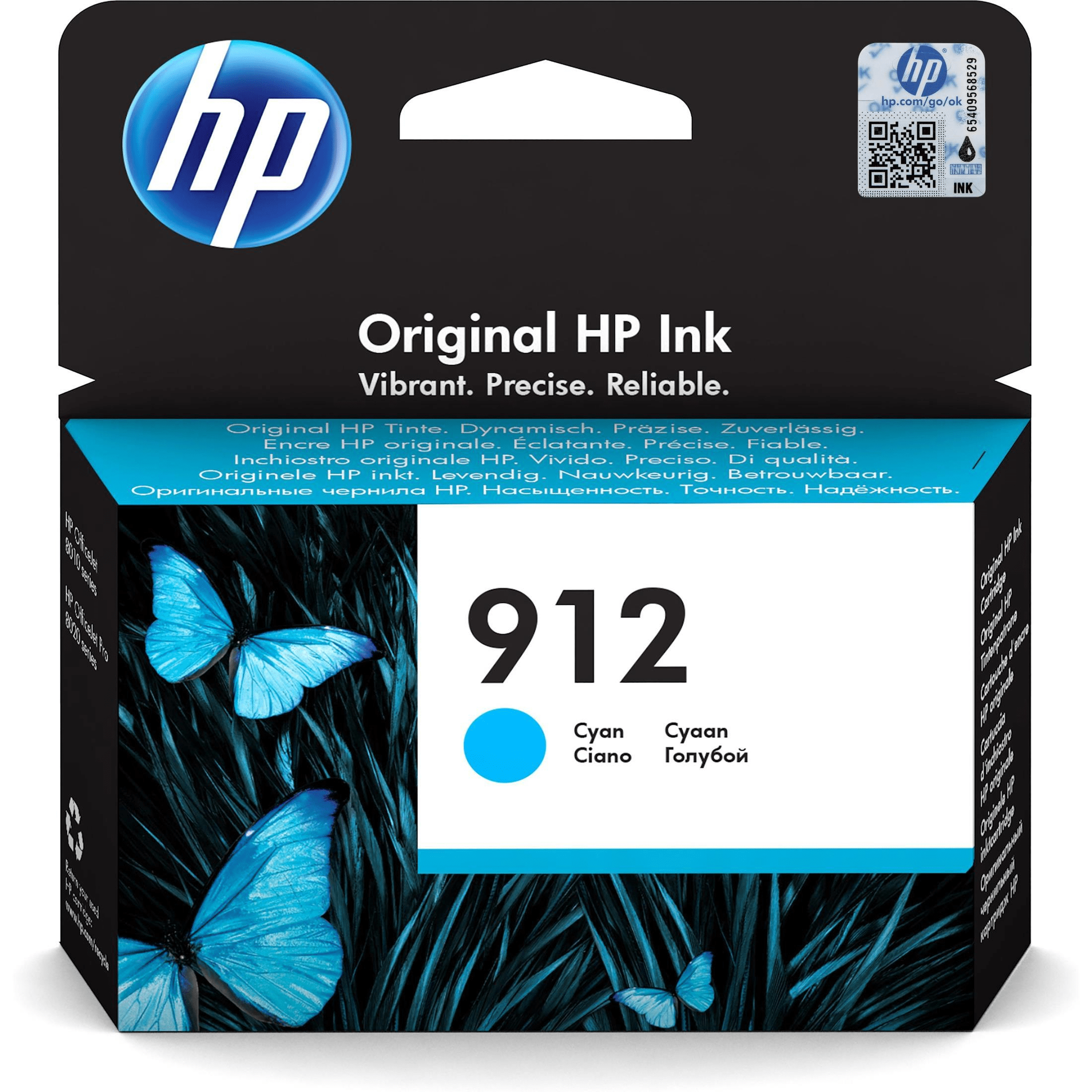 3YL81AE#BGY, HP 912Xl High Yield Cyan Original Ink Cartridge