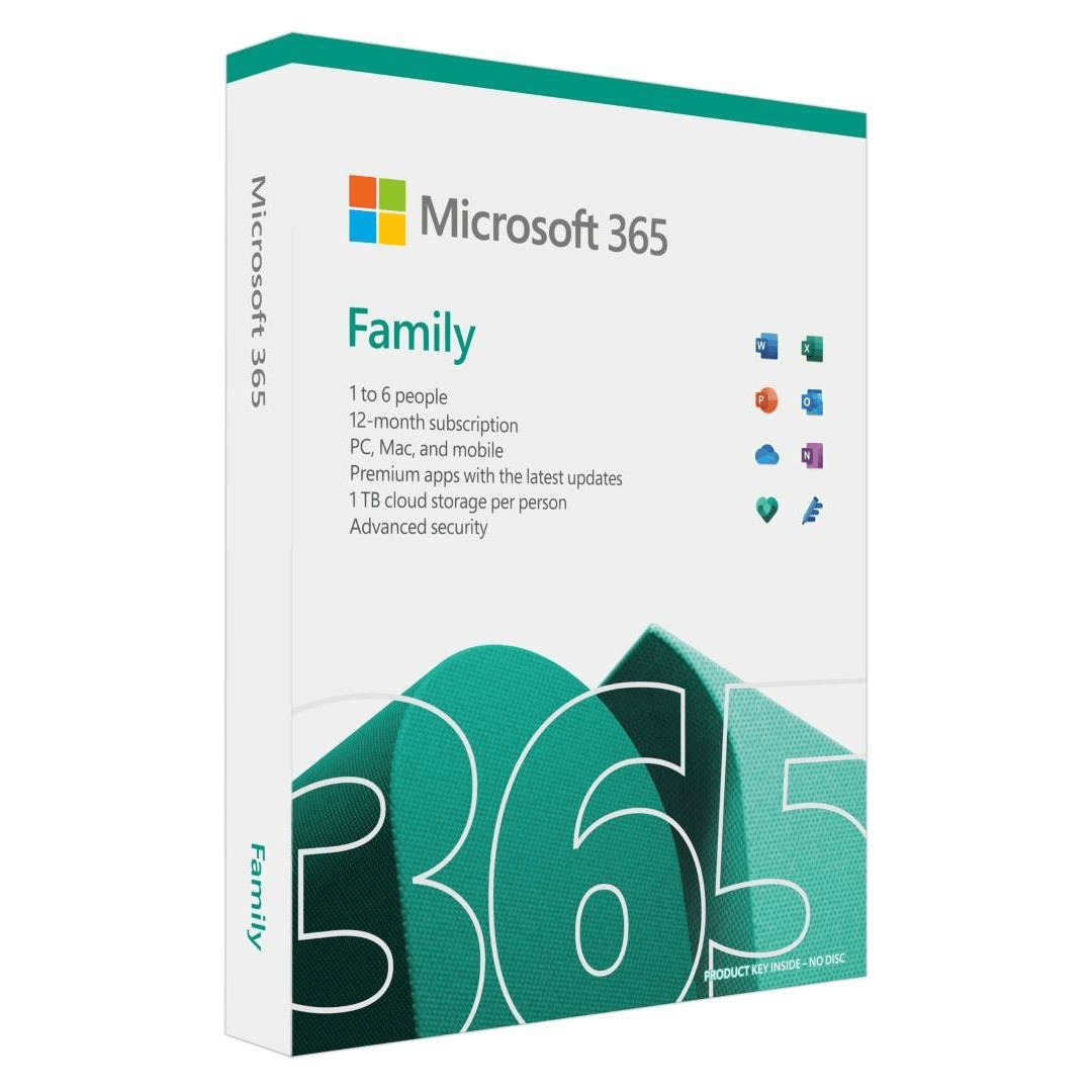 Microsoft 365 Family for up to People PC Mac and Mobile 12-month Sub