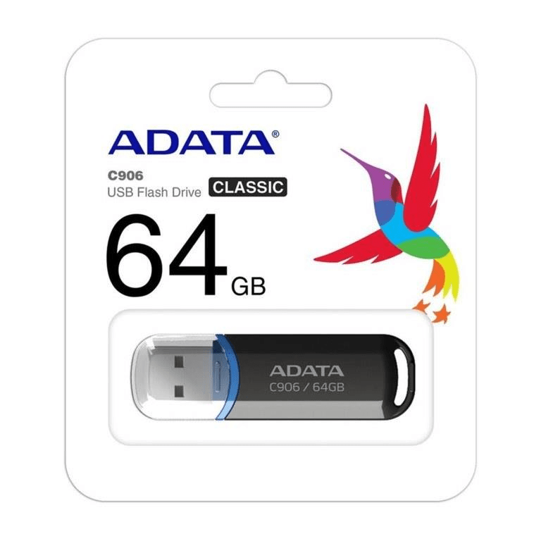 ADATA AC008-16G-RKD C008 16 GB Classic USB 2.0 Flash Drive - Black