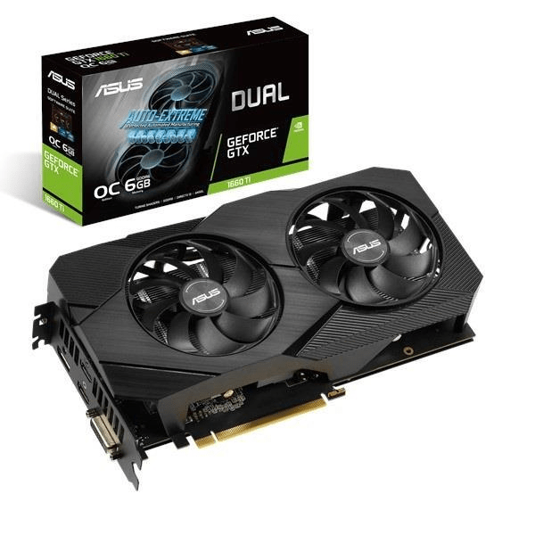 Asus Nvidia GeForce GTX 1660 Ti DUAL GTX1660 TiTI O6G EVO Graphics