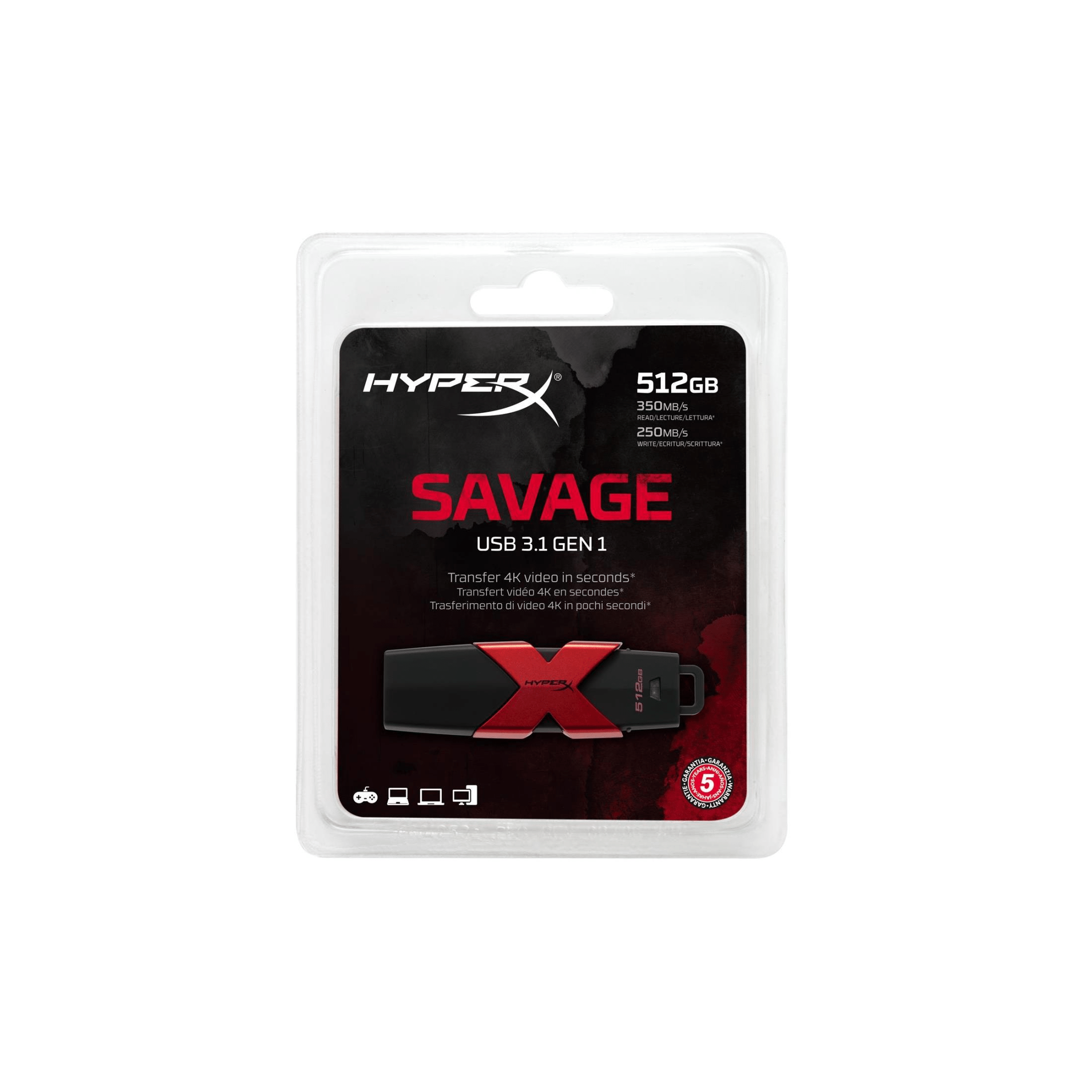 Kingston hyperx hot sale savage 256gb