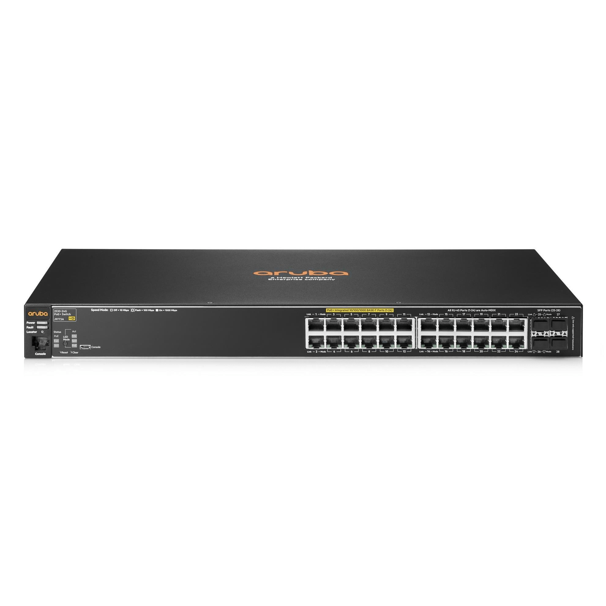 HPE Aruba 2530 24G PoE+ Managed Ethernet L2 Gigabit Switch J9773A