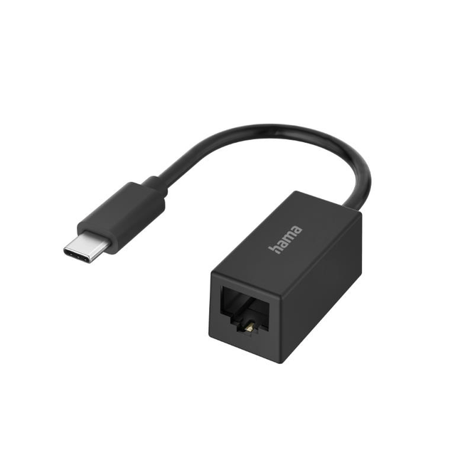 Hama USB-C Plug to Ethernet Socket Network Adapter 00200322