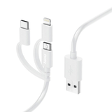 Hama 3-in-1 to Type-A Charging Cable 1m 00201535