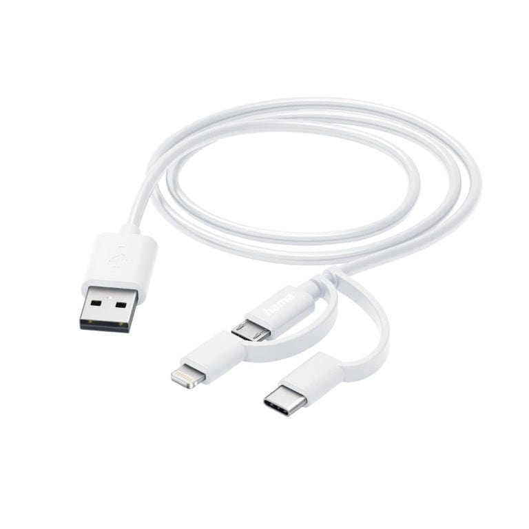 Hama 3-in-1 to Type-A Charging Cable 1m 00201535