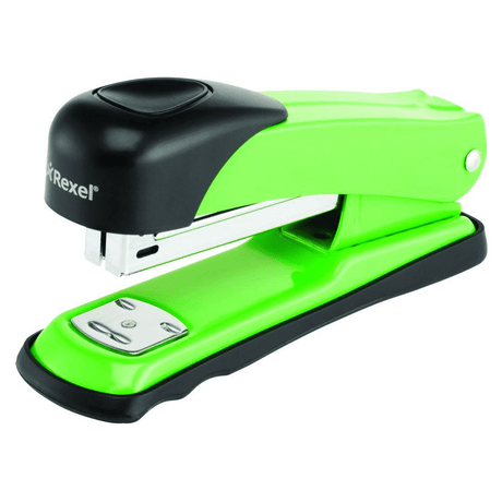 Rexel X15 Half Strip Metal Stapler - Green 010110GN