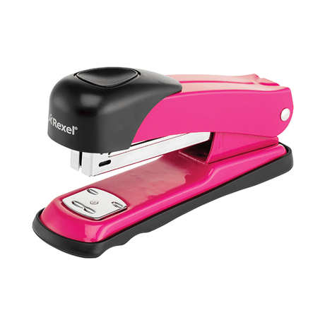 Rexel X15 Half Strip Metal Stapler - Pink 010110PI