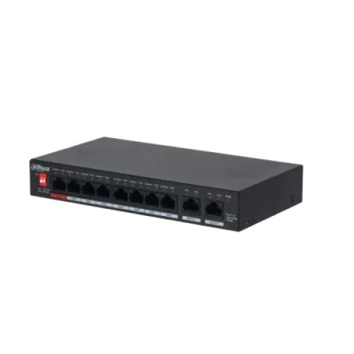 Dahua Europe 10-port Gigabit Unmanaged Desktop Switch with 8-port PoE 1.0.01.20.10649