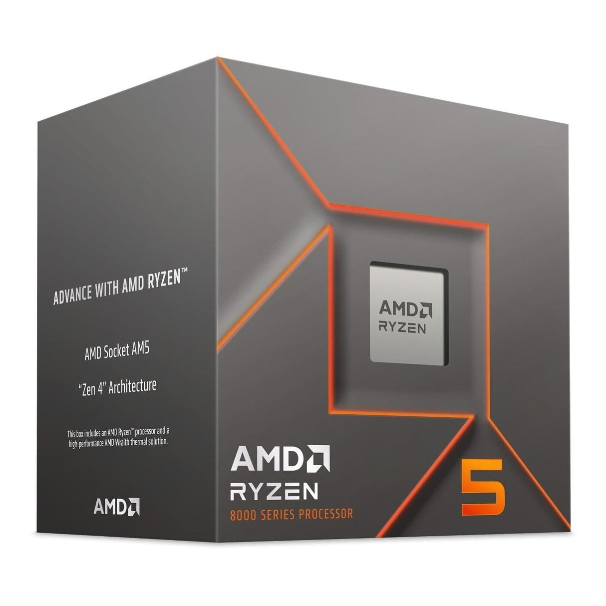 AMD Ryzen 8400F CPU - AMD Ryzen 5 6-core Socket AM5 4.7GHz Processor 100-100001591BOX