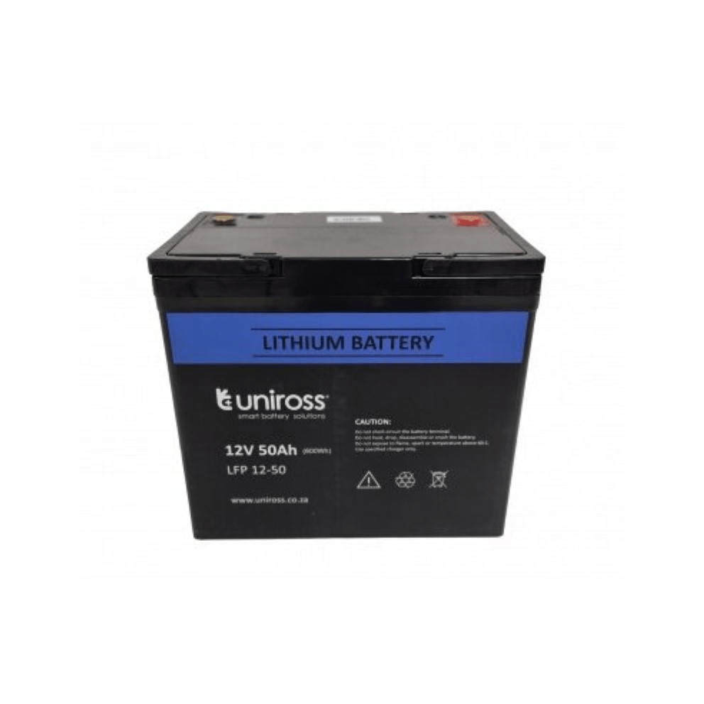 Uniross 12.8V 50Ah LiFePO4 Battery 10LFP12-50