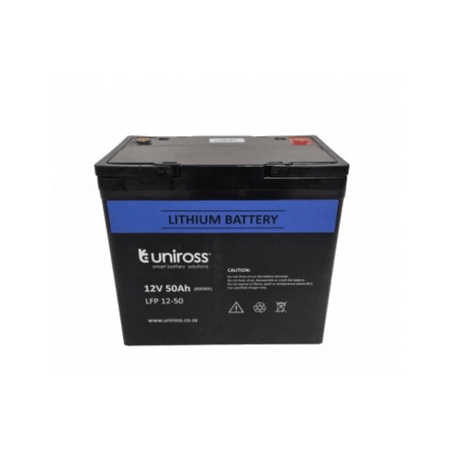 Uniross 12.8V 50Ah LiFePO4 Battery 10LFP12-50