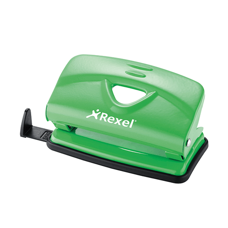 Rexel V210 2-Hole 10-sheet Punch - Green 110216GN