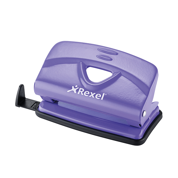 Rexel V210 2-Hole 10-sheet Punch - Purple 110216PU