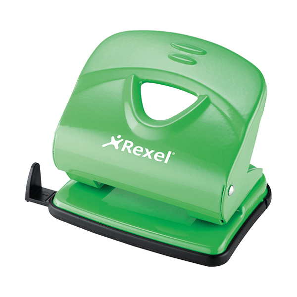 Rexel V230 2-Hole 30-sheet Punch - Green 110218GN