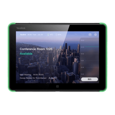Yealink RoomPanel Plus 10.1-inch Meeting Room Scheduling Touch Panel Black 1303124