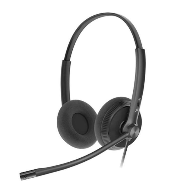 Yealink YHS34 Lite Dual Wired Headset with QD to RJ-9 port 1308029