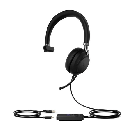 Yealink UH38 Mono Microsoft Teams USB-A Wired Headset with BT and no Battery 1308045