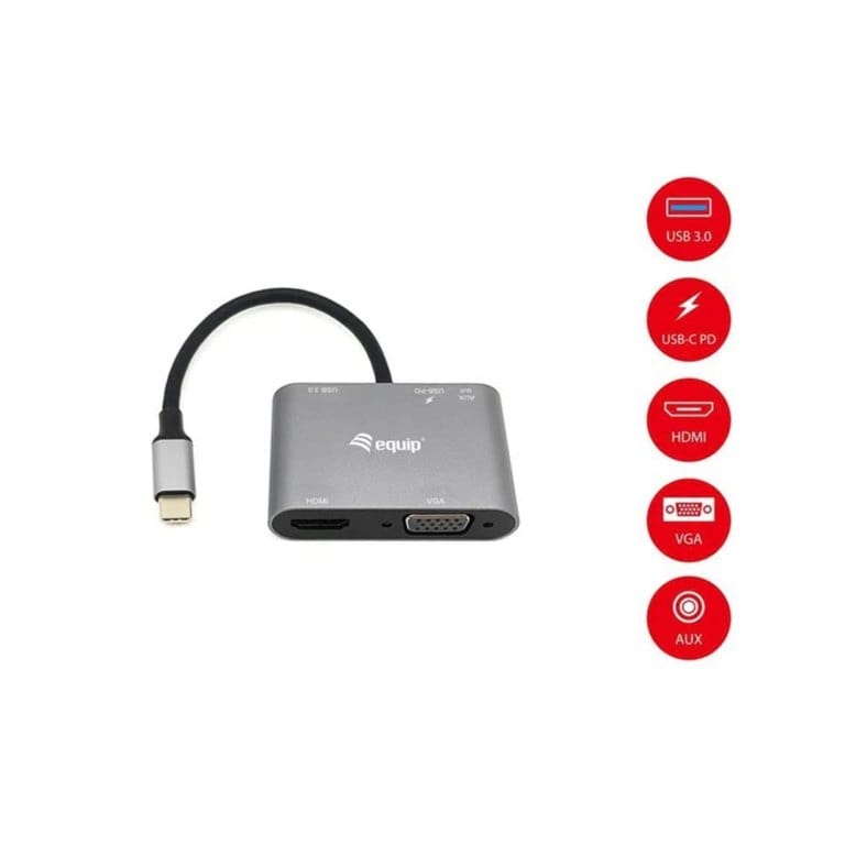 Equip 5-in-1 USB-C Multiport Adapter 133483