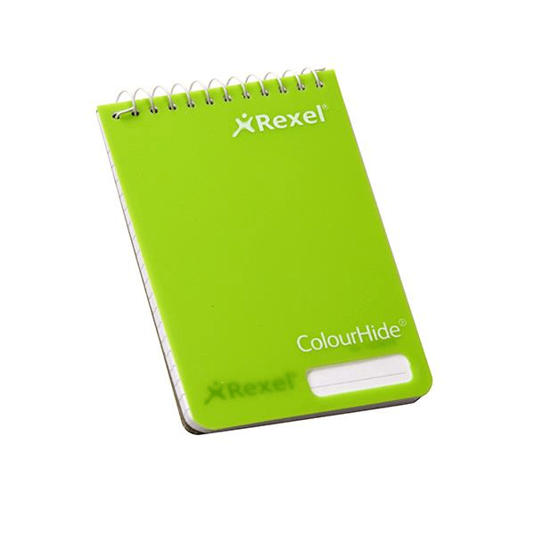 Rexel ColourHide Pocket Notebook - Green 165001