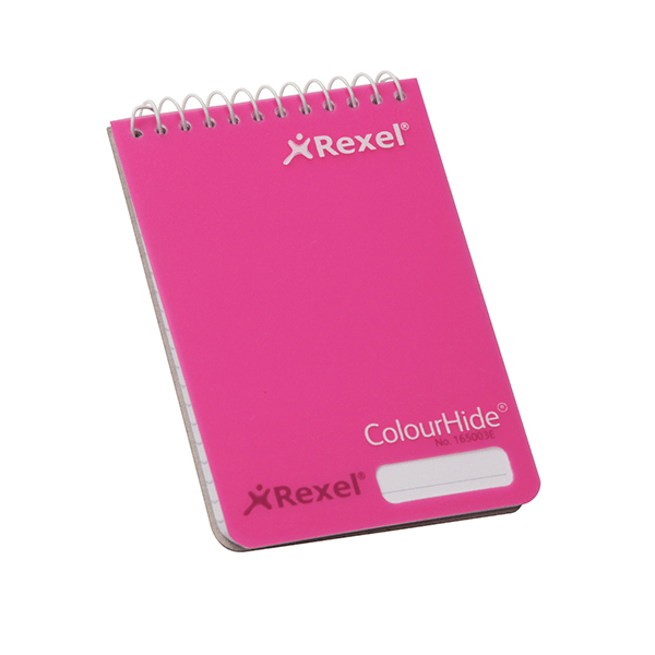 Rexel ColourHide Pocket Notebook - Pink 165003