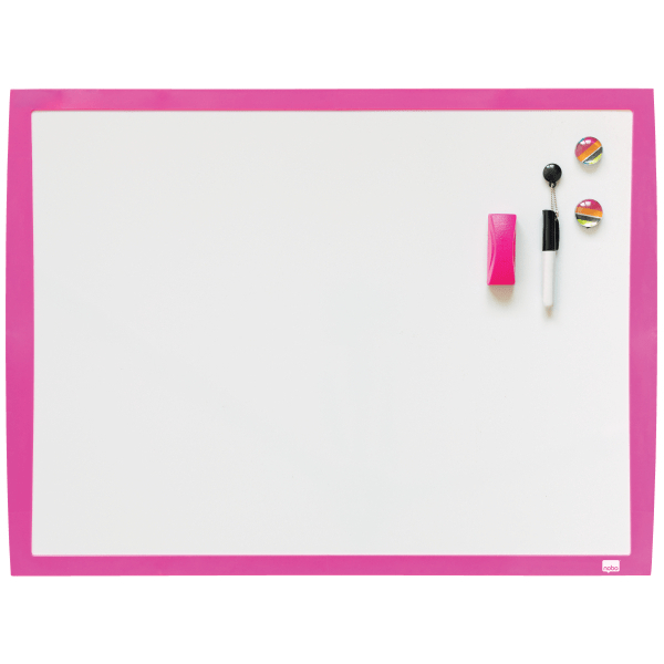 Nobo Small Magnetic Whiteboard 585x430mm - Pink