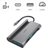 Hama USB 3.2 Gen 1 Type-C Anthracite Notebook Dock/Port Replicator Grey 200102