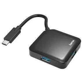 Hama USB 3.2 Gen 1 Type-C 5000 Mbit/s Interface Hub Black 200112