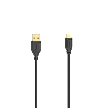 Hama Flexi Slim 0.75m USB 2.0 USB A USB-C Cable Black 200634