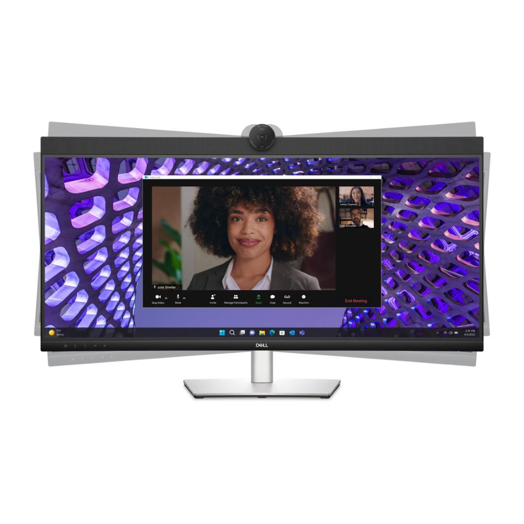 Dell P3424WEB 34.1-inch 3440 x 1440p WQHD 21:9 60hz 5ms LED IPS Curved Video Conferencing Monitor 210-BFOB