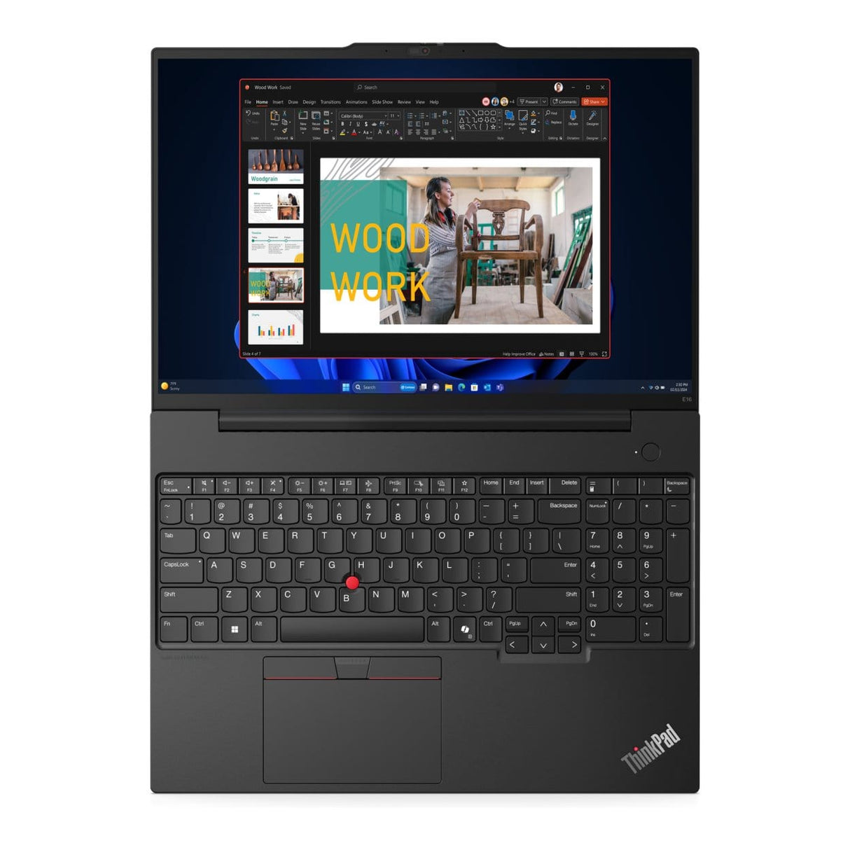 Lenovo ThinkPad E16 G2 16-inch WUXGA Laptop - AMD Ryzen 5 7535HS 512GB SSD 8GB RAM Win 11 Pro