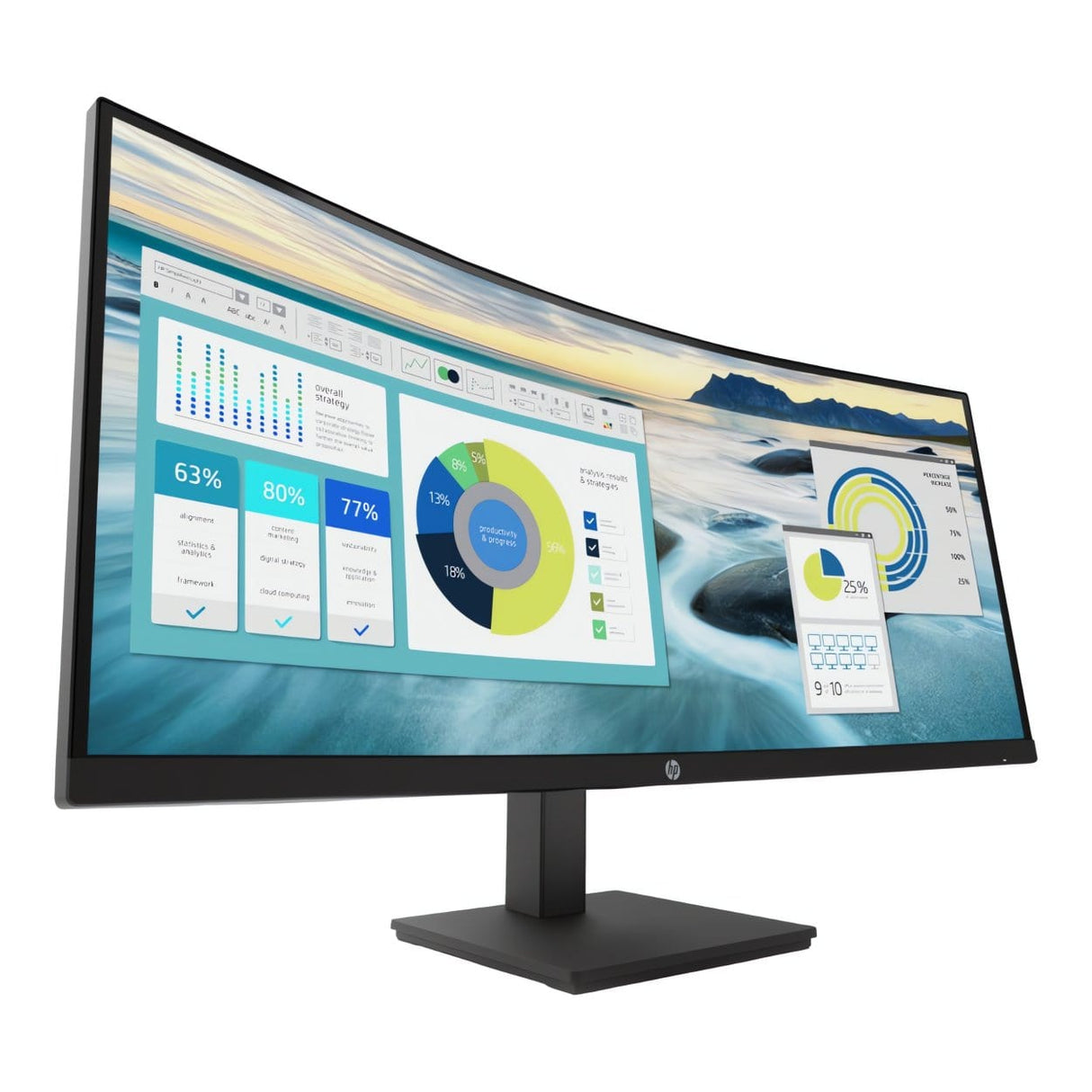 HP P34hc G4 34-inch 3440 x 1440p WQHD 21:9 100hz 5ms VA Curved Monitor 21Y56AA