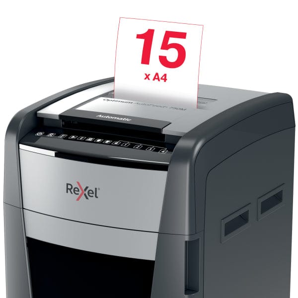 Rexel Optimum AutoFeed+ 750M Automatic Micro Cut P5 Paper Shredder 301447