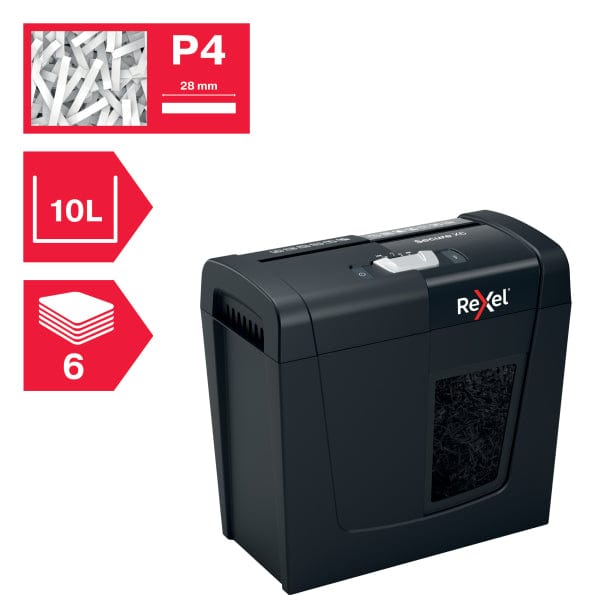 Rexel Secure X6 P4 Cross Cut Paper Shredder 303800