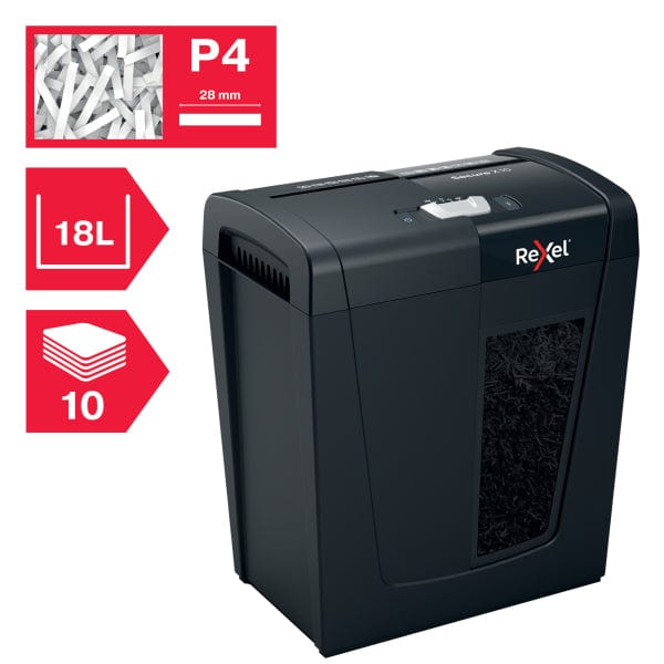 Rexel Secure X10 P4 Cross Cut Paper Shredder 303810