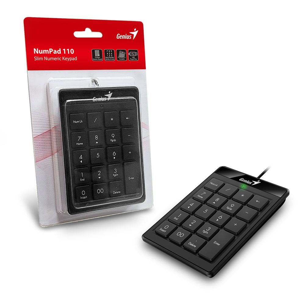 Genius Numpad 110 USB Slim Numeric Keypad 31300016400