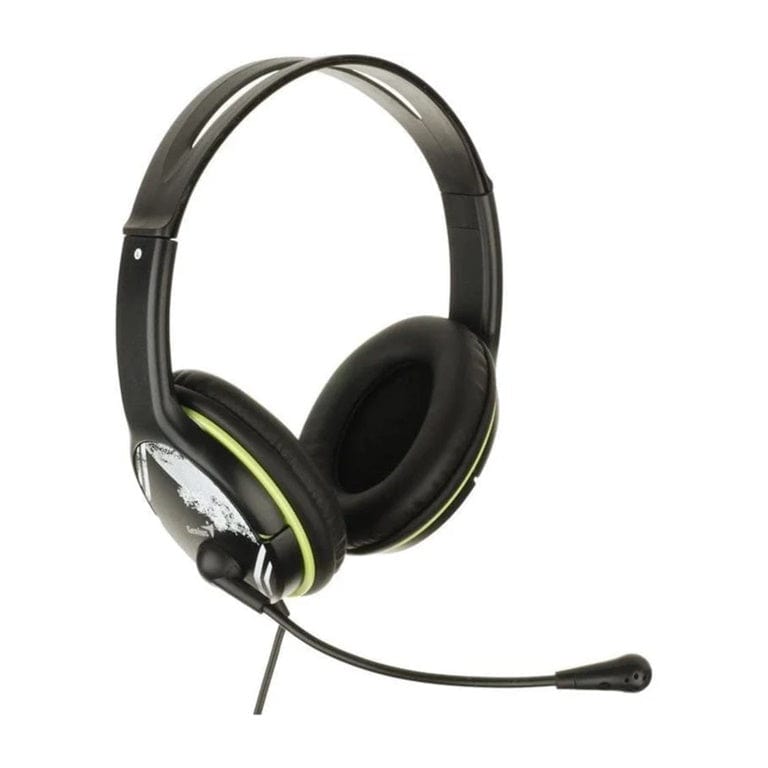 Genius HS-400A 3.5mm Wired Headset with Mic Black and Green 31710169100