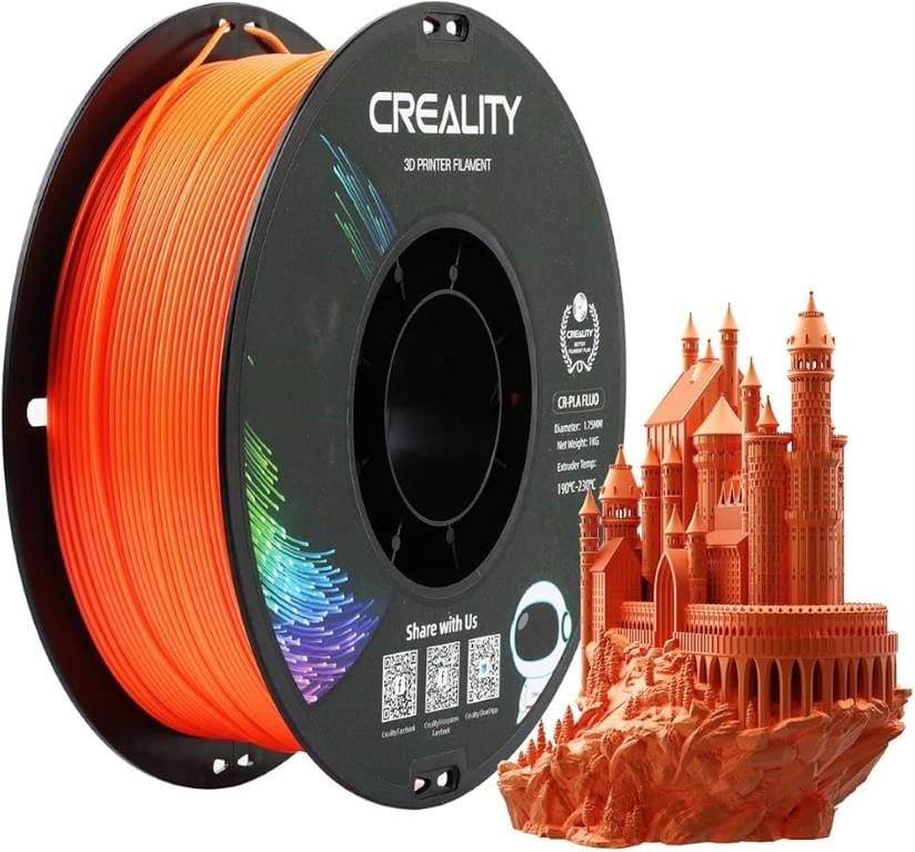 Creality 3D PLA Filament 1Kg - Fluorescent Orange 3301140003