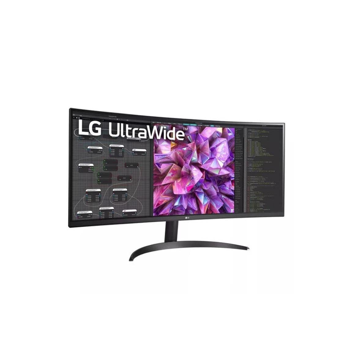 LG 34WQ60C-B 34-inch 3440 x 1440p QHD 21:9 60Hz 5ms IPS LED Curved Monitor