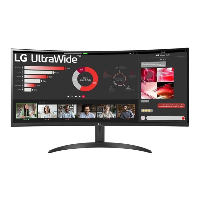 LG UltraWide 34-inch 3440 x 1440p WQHD 21:9 100Hz 5ms AMD FreeSync IPS VA Curved Monitor 34WR50QC-B