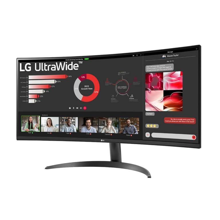 LG UltraWide 34-inch 3440 x 1440p WQHD 21:9 100Hz 5ms AMD FreeSync IPS VA Curved Monitor 34WR50QC