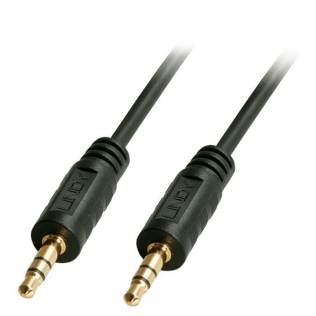 Lindy 35640 Premium 3.5mm Audio Jack Cable 25cm