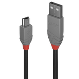 Lindy 36721 Anthra Line Type-A to Mini-B Cable 50cm