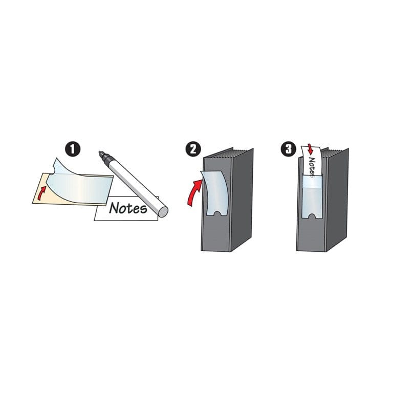 3L Self-Adhesive Label Holders 35 x 102mm 12-pack 3L/LH10325