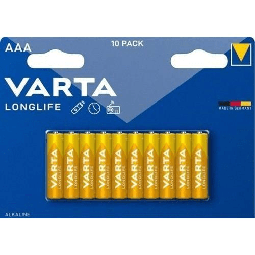 Varta LR03 AAA Longlife Alkaline Batteries 10-pack 4103101461