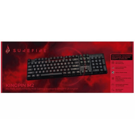 SureFire Kingpin M2 RGB Multimedia Wired Gaming Keyboard 48719