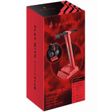 SureFire Vinson N2 RGB Dual Gaming Headset Stand with USB Hub Red 48848