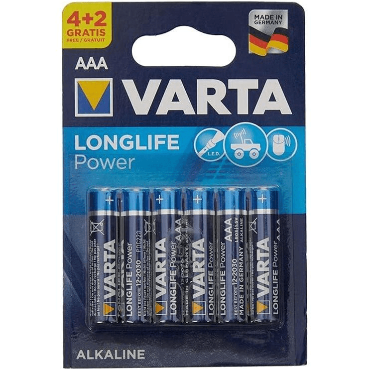 Varta LR03 AAA Alkaline Batteries 6-pack 4903121436