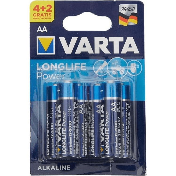 Varta LR06 AA Alkaline Batteries 6-pack 4906121436