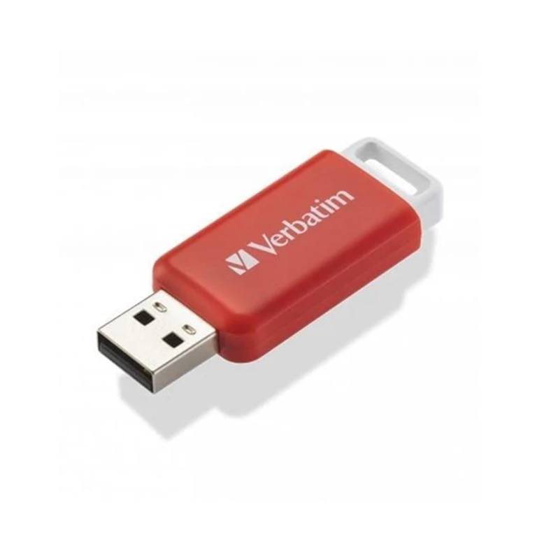 Verbatim DataBar 16GB USB 2.0 Type-A Flash Drive Red 49453