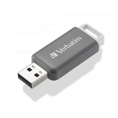 Verbatim DataBar 128GB USB 2.0 Type-A Flash Drive Grey 49456